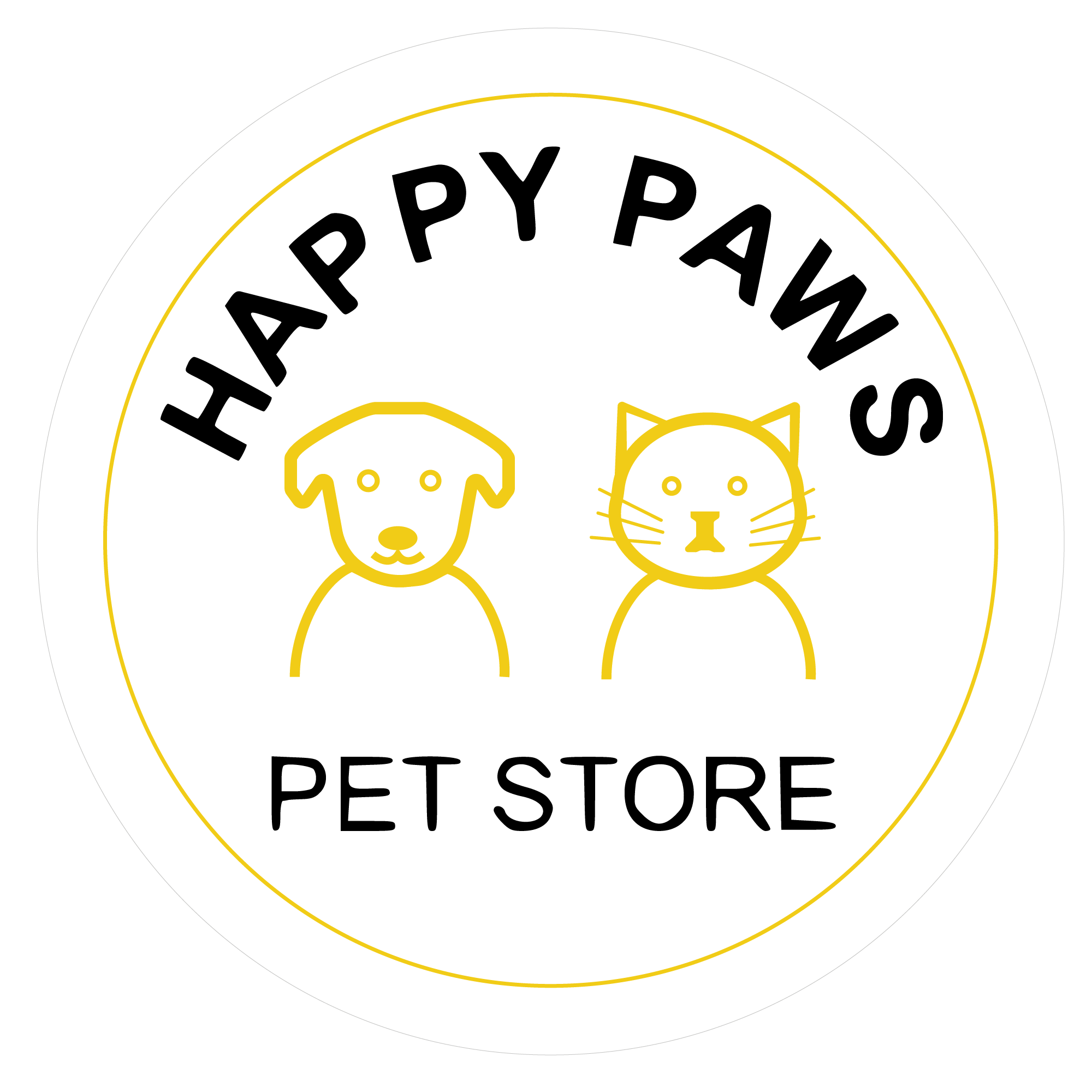 Happy Paws Pet Store logosu