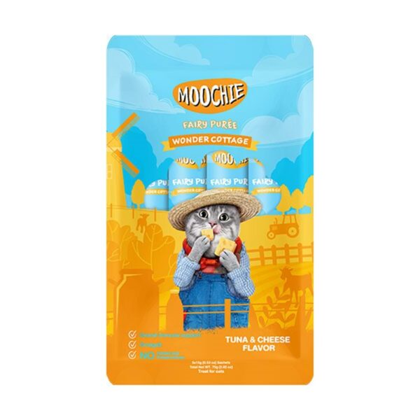 Moochie Sıvı Kedi Ödülü Ton-Peynir 5x15 Gr