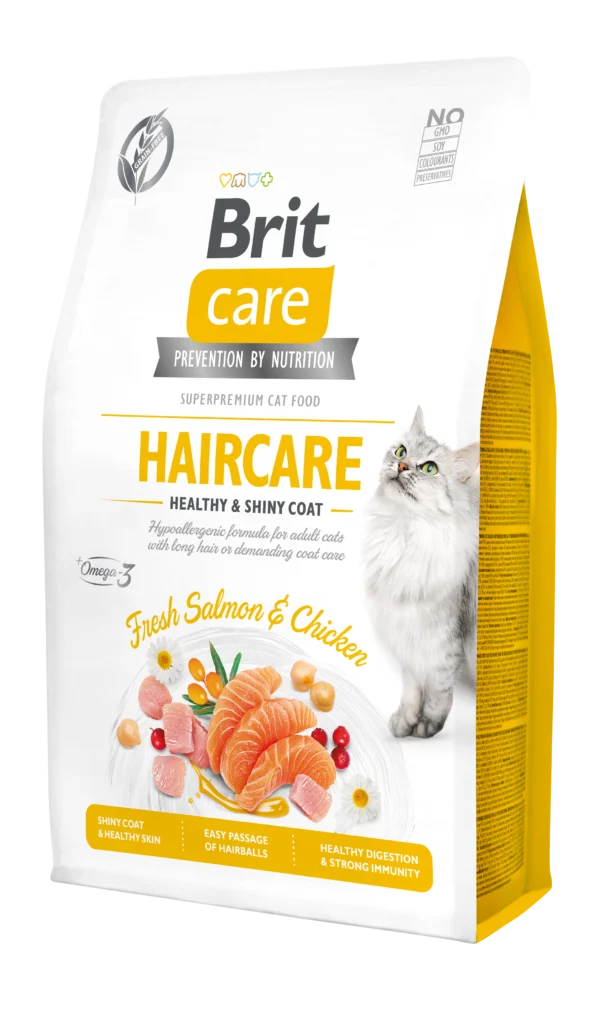 Brit Care Yetişkin Kediler İçin Haircare Healthy & Shiny Coat